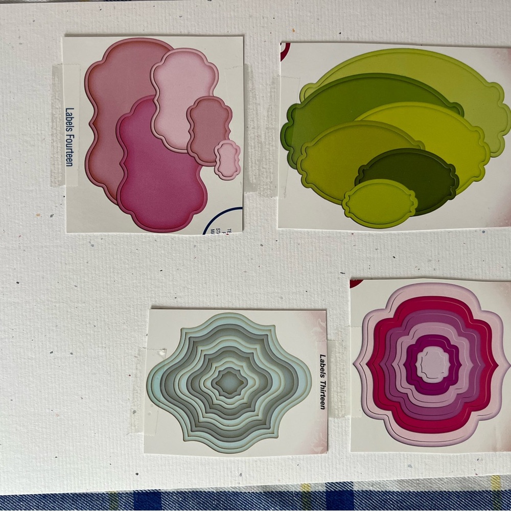 Stampin Up die set “labels”